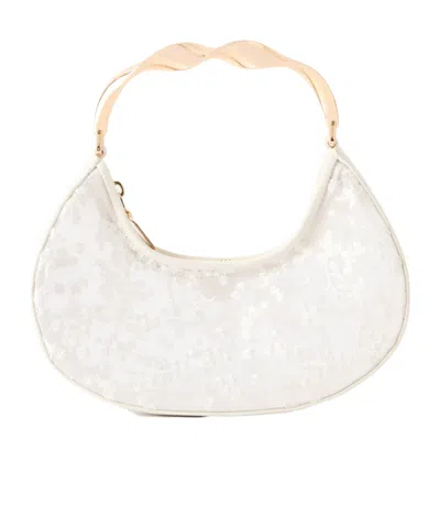 Simkhai Nixi Twist Leather-trimmed Embroidered Mini Bag In Pattern