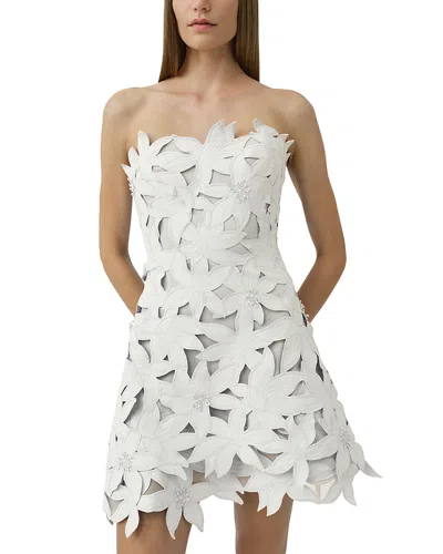 Simkhai Miri Floral Embroidered Mini Dress In White