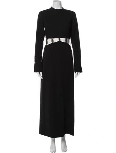 Pre-owned Simkhai Mock Neck Long Dress W/ Tags In Black