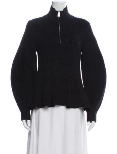 Pre-owned Simkhai Mock Neck Long Sleeve Sweatshirt In Blue