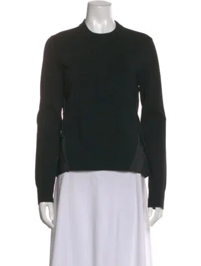 Pre-owned Simkhai Mock Neck Long Sleeve Top In Black