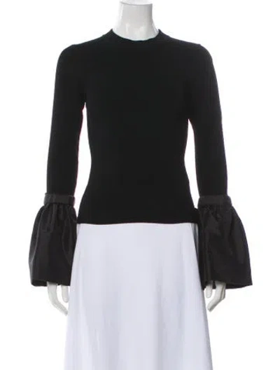 Pre-owned Simkhai Mock Neck Long Sleeve Top In Black