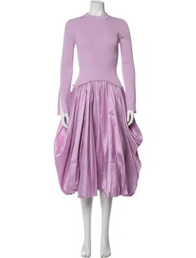 Pre-owned Simkhai Mock Neck Midi Length Dress W/ Tags In Purple