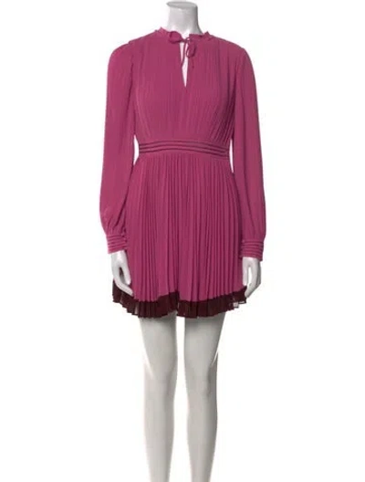 Pre-owned Simkhai Mock Neck Mini Dress In Multi