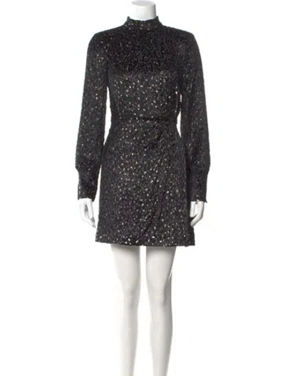 Pre-owned Simkhai Mock Neck Mini Dress In Multi