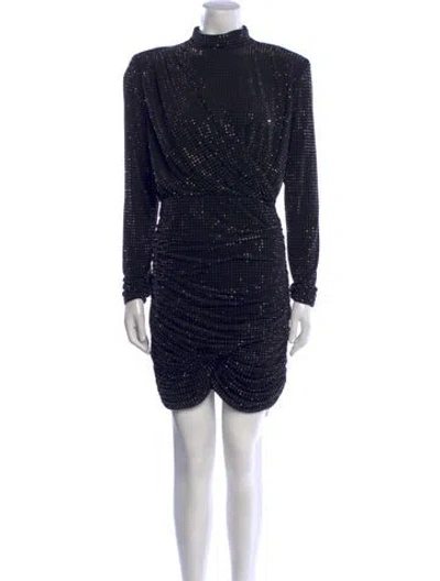Pre-owned Simkhai Mock Neck Mini Dress W/ Tags In Black