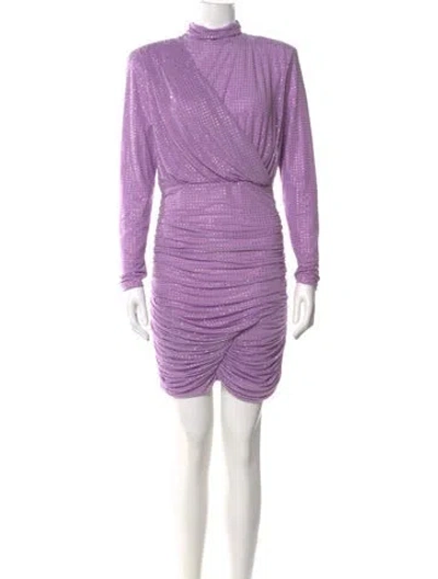 Pre-owned Simkhai Mock Neck Mini Dress W/ Tags In Purple