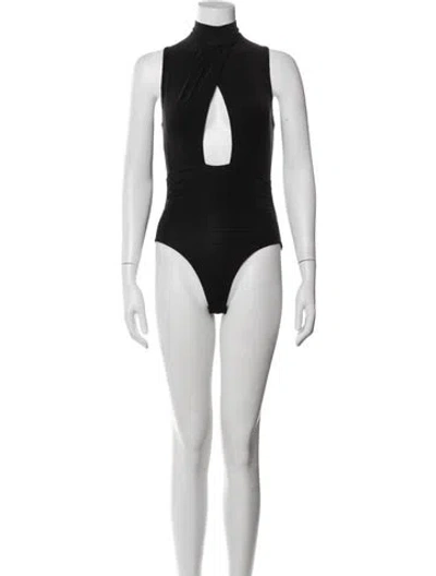 Pre-owned Simkhai Mock Neck Sleeveless Bodysuit In White