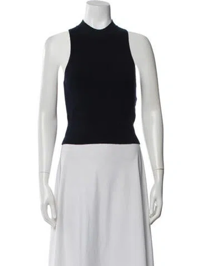 Pre-owned Simkhai Mock Neck Sleeveless Top In Blue