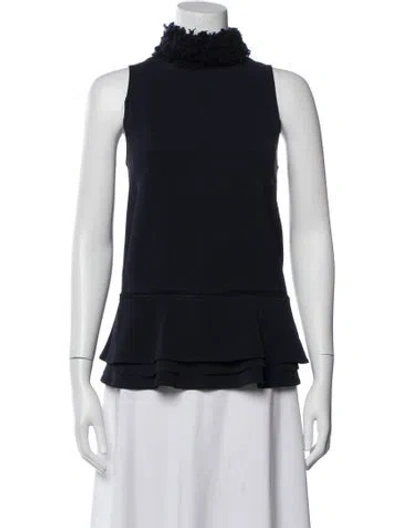 Pre-owned Simkhai Mock Neck Sleeveless Top In Gray