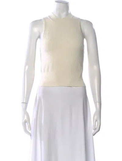 Pre-owned Simkhai Mock Neck Sleeveless Top In Neutral