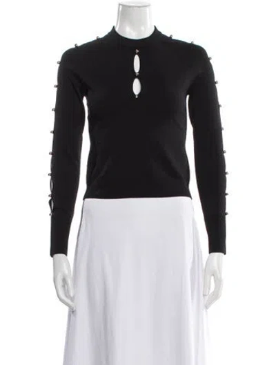 Pre-owned Simkhai Mock Neck Sweater In Black