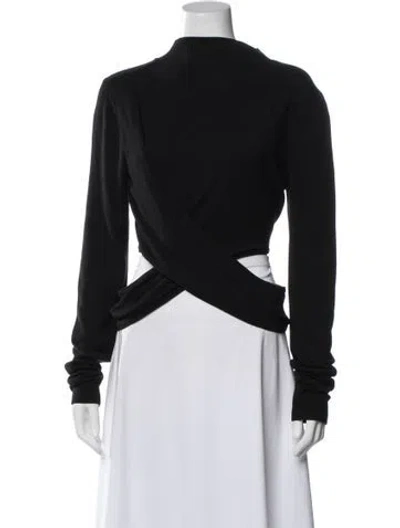 Pre-owned Simkhai Mock Neck Sweater In Black