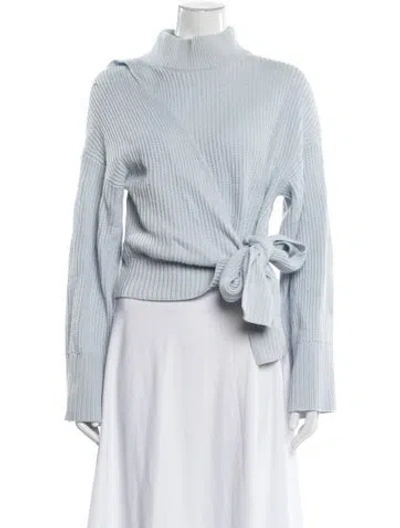 Pre-owned Simkhai Mock Neck Sweater In Blue
