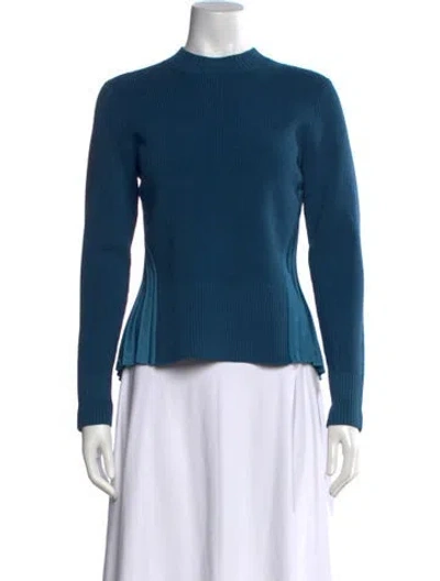 Pre-owned Simkhai Mock Neck Sweater In Blue