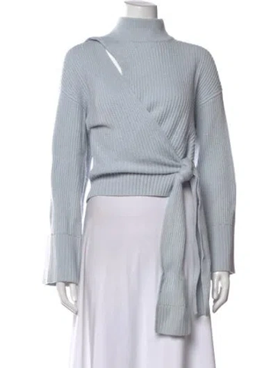 Pre-owned Simkhai Mock Neck Sweater In Blue