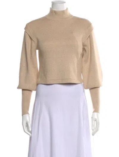 Pre-owned Simkhai Mock Neck Sweater In Neutral