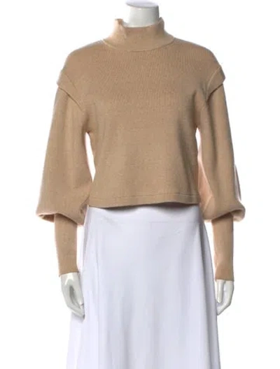 Pre-owned Simkhai Mock Neck Sweater In Neutral