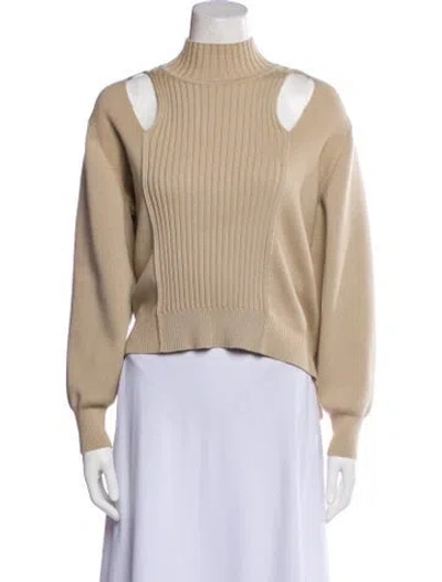 Pre-owned Simkhai Mock Neck Sweater In Neutral