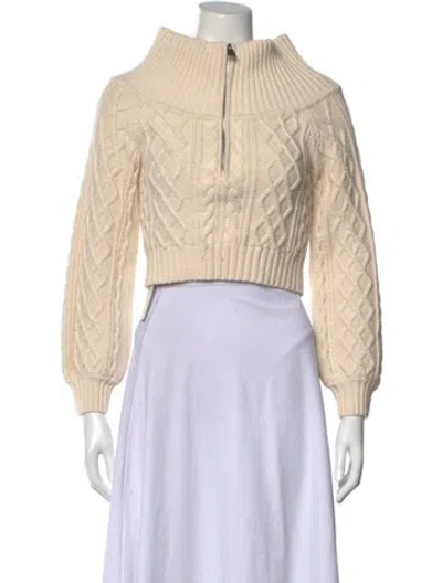 Pre-owned Simkhai Mock Neck Sweater In Neutral