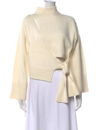 Pre-owned Simkhai Mock Neck Sweater In Neutrals