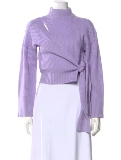 Pre-owned Simkhai Mock Neck Sweater In Purple
