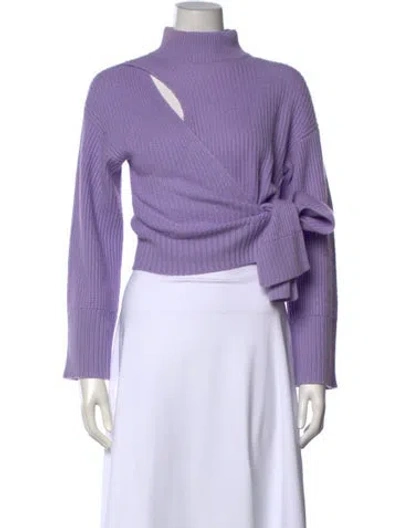 Pre-owned Simkhai Mock Neck Sweater In Purple