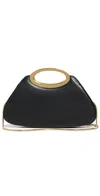 Simkhai Nixi Twist Leather Top-handle Bag In Black