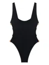 Simkhai Mona Studded One-piece Swimsuit In Multi