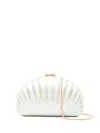 Simkhai Monet Pearlized Shell Clutch In White