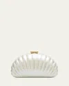 Simkhai Monet Pearlized Shell Clutch Bag In Ivory
