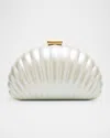 Simkhai Monet Pearlized Shell Clutch Bag In Ivory