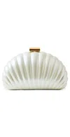 Simkhai Monet Pearlized Shell Clutch Bag In Ivory