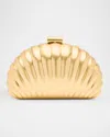 Simkhai Monet Shell Clutch Bag In Gold