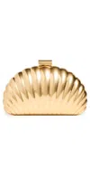 Simkhai Monet Shell Clutch Gold In Gold