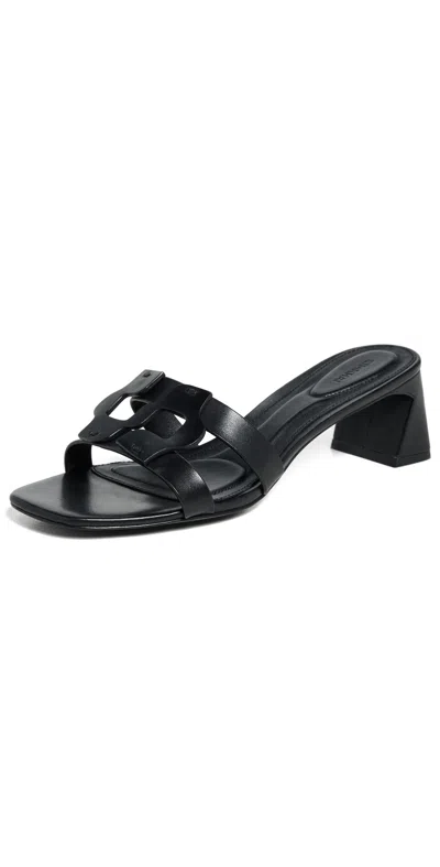 Simkhai Monogram Block Heels Black