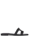 Simkhai Monogram Flat Slide In Midnight In 黑色