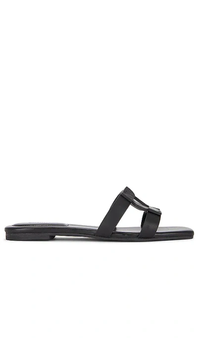 Simkhai Monogram Flat Slide In Black