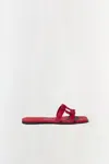 Simkhai Monogram Slide In Fiery Red In Red