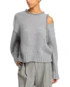 Simkhai Womens Grey Melange Monroe Crystal-embellised Wool And Cashmere-blend Jumper In Grey Melange