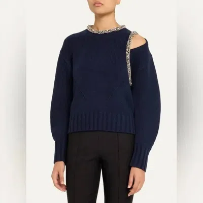 Simkhai Monroe Embellished Pullover In Blue