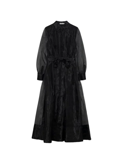 Simkhai Montgomery Organza Maxi Dress In Black