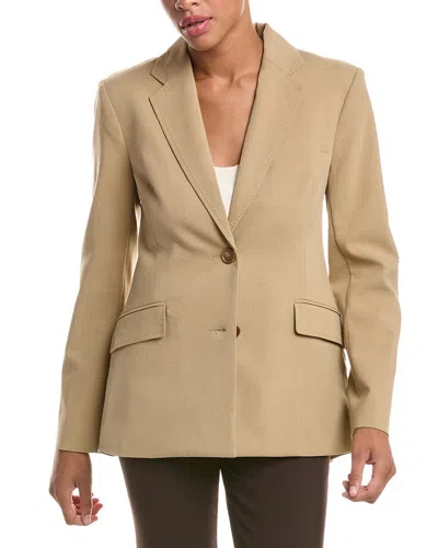 Simkhai Moren Pleated Back Blazer In Brown