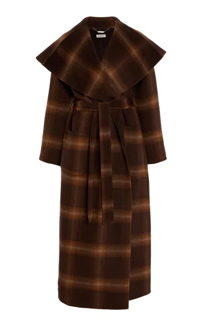 Simkhai Mulhollond Plaid Robe Coat In Plaid