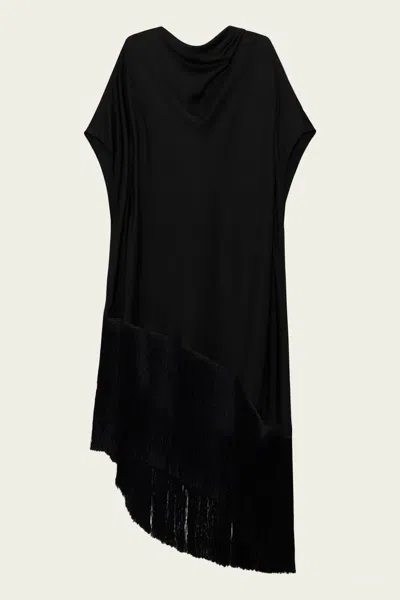 Simkhai Nadine Satin Midi Dress In Black