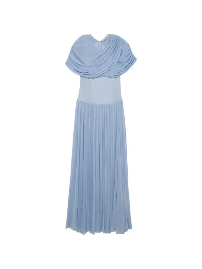 Simkhai Nancie Cape Maxi Dress In Blue