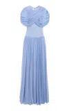 Simkhai Nancie Cape Midi Dress In Blue