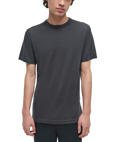 Simkhai Nathan Short Sleeve Luxury Tee In Gray