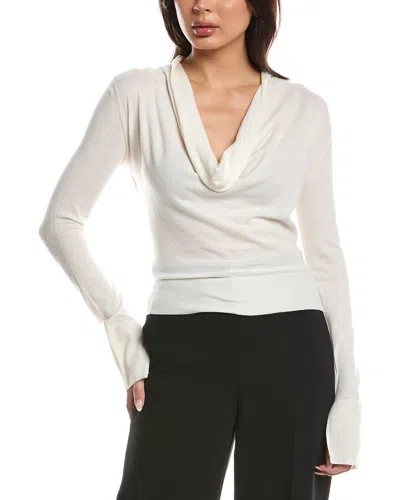 Simkhai Natia Cowl Neck Wool-blend Top In Neutral