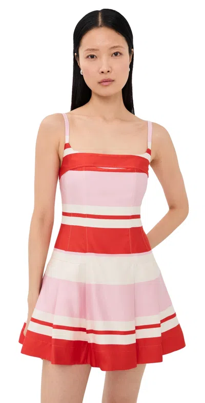 Simkhai Nelly Striped Mini Dress In Tulip Stripe In Multi